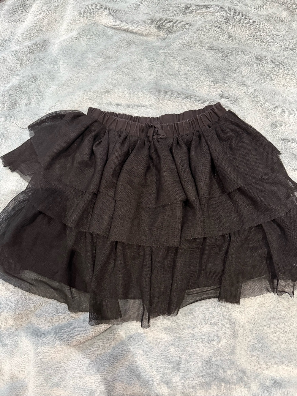 Zara Kids Black Layered Tulle Mini Skirt 4-5T